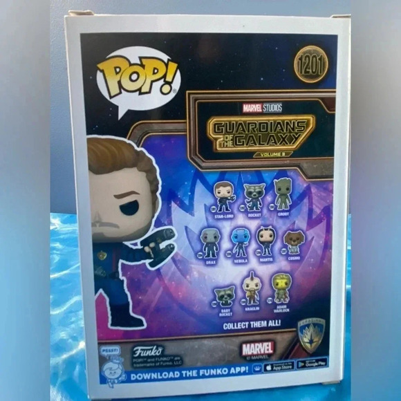 Guardians of the Galaxy Vol. 3 - Star-Lord Funko Pop! # 1201 - BNIB - Picture 5 of 6